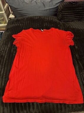 Divided Bright Red Short Sleeve Crew Tee
